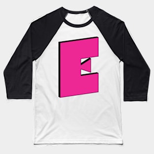 E Letter Baseball T-Shirt